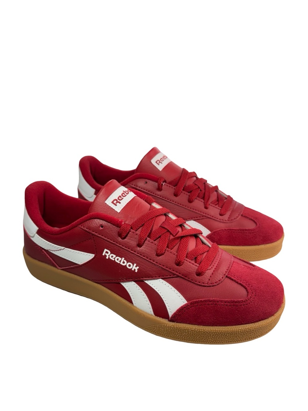 Reebok Smash Edge S Flash Red White Gum Sneakers Men's Size 10 - Picture 5 of 13